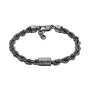 Biżuteria Armani Exchange czarna męska bransoletka AXG0164060