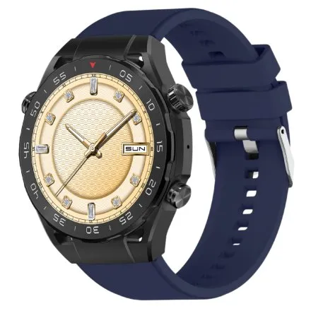 GRAVITY GT13-5 czarny smartwatch męski do rozmów bransoleta i pasek w zestawie