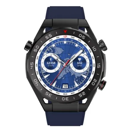 GRAVITY GT13-5 czarny smartwatch męski do rozmów bransoleta i pasek w zestawie