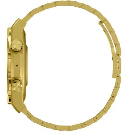 GRAVITY GT13-8 złoto-granatowy smartwatch męski do rozmów bransoleta i pasek w zestawie