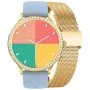 GRAVITY GT5-4 damski złoty smartwatch NIEBIESKI PASEK GRATIS