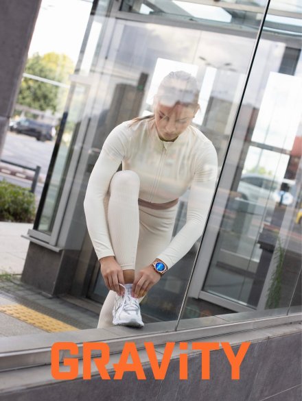 GRAVITY GT5-7 damski różowozłoty smartwatch NIEBIESKI PASEK GRATIS