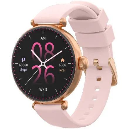GRAVITY GT26-1 damski różowozłoty smartwatch z funkcją rozmowy