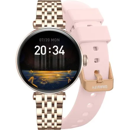 GRAVITY GT26-4 damski srebrny smartwatch z funkcją rozmowy