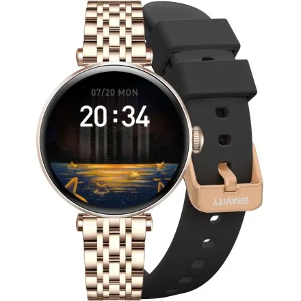 GRAVITY GT26-6 damski różowozłoty smartwatch z funkcją rozmowy