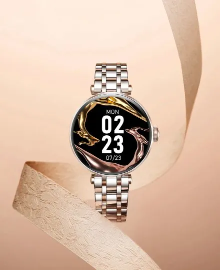 GRAVITY GT26-6 damski różowozłoty smartwatch z funkcją rozmowy