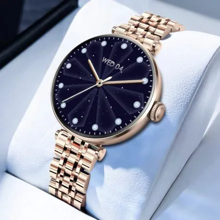 GRAVITY GT26-6 damski różowozłoty smartwatch z funkcją rozmowy