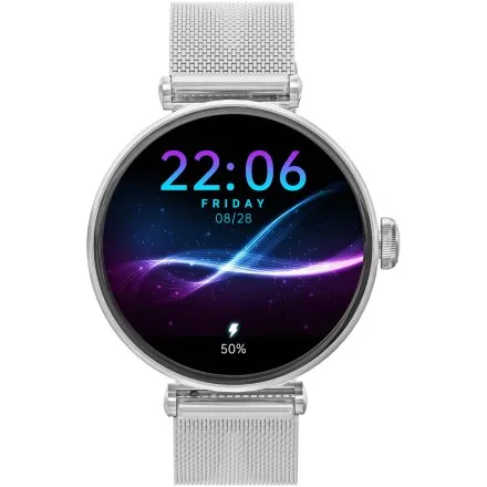 GRAVITY GT26-8 damski srebrny smartwatch z funkcją rozmowy