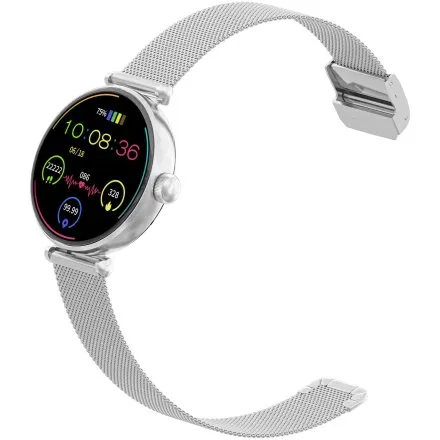GRAVITY GT26-8 damski srebrny smartwatch z funkcją rozmowy