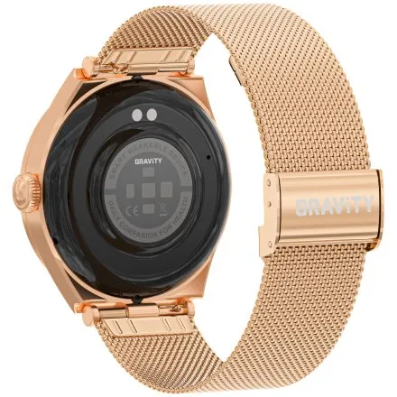 GRAVITY GT25-1 damski różowozłoty smartwatch z pomiarem ciśnienia