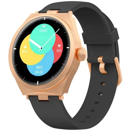 GRAVITY GT25-3 damski różowozłoty smartwatch z pomiarem ciśnienia