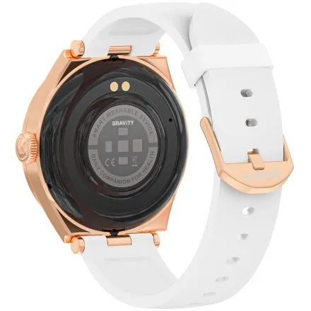 GRAVITY GT25-4 damski różowozłoty smartwatch z pomiarem ciśnienia