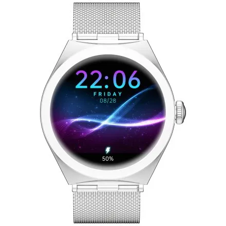 GRAVITY GT25-7 damski srebrny smartwatch z pomiarem ciśnienia