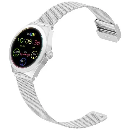 GRAVITY GT25-7 damski srebrny smartwatch z pomiarem ciśnienia