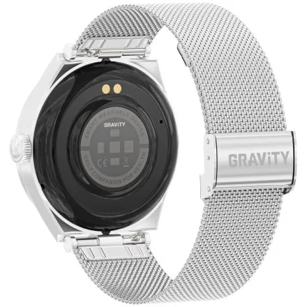 GRAVITY GT25-7 damski srebrny smartwatch z pomiarem ciśnienia