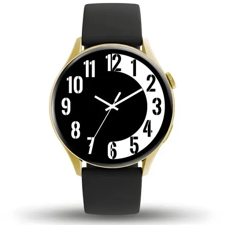 GRAVITY GT11-1 damski złoty smartwatch CZARNY PASEK GRATIS