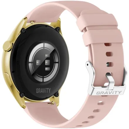 GRAVITY GT11-3 damski złoty smartwatch RÓŻOWY PASEK GRATIS