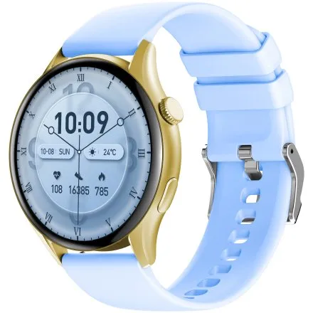 GRAVITY GT11-4 damski złoty smartwatch NIEBIESKI PASEK GRATIS