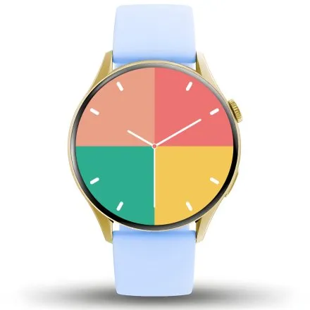 GRAVITY GT11-4 damski złoty smartwatch NIEBIESKI PASEK GRATIS