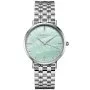 Rosefield Upper East Side zegarek damski srebrny z zieloną tarczą UGSSS-U38