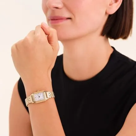 Rosefield Ivy zegarek damski złoty z białą tarczą OCWGSG-OC01