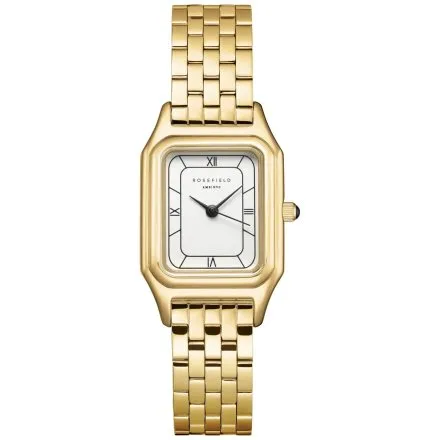 Rosefield Ivy zegarek damski złoty z białą tarczą OCWGSG-OC01