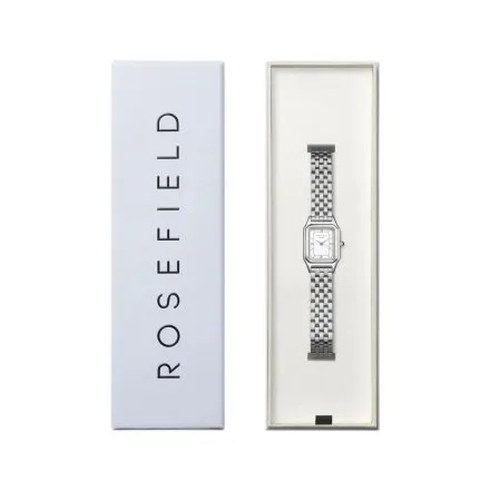 Rosefield Ivy zegarek damski srebrny z białą tarczą OCWSSS-OC02