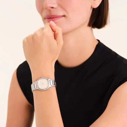 Rosefield Gaia zegarek damski srebrny z kremową tarczą ORCSSS-OR02