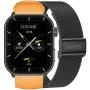 GRAVITY GT28-2 prostokątny czarny smartwatch do rozmów