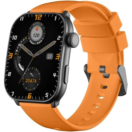 GRAVITY GT28-2 prostokątny czarny smartwatch do rozmów