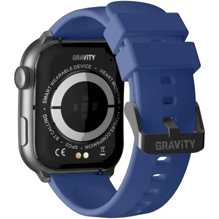 GRAVITY GT28-3 prostokątny czarny smartwatch do rozmów