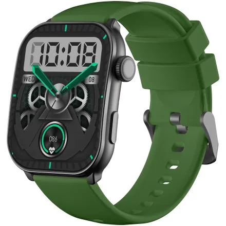 GRAVITY GT28-4 prostokątny czarny smartwatch do rozmów
