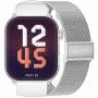GRAVITY GT28-10 prostokątny srebrny-biały smartwatch do rozmów
