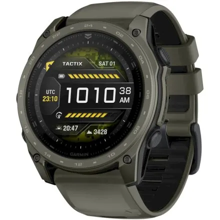 Smartwatch Garmin Tactix 8 AMOLED Cerakote wojskowy Zielony 010-04553-11