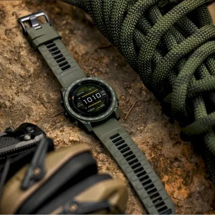 Smartwatch Garmin Tactix 8 AMOLED Cerakote wojskowy Zielony 010-04553-11