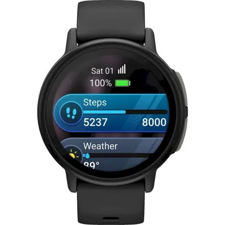 Garmin Bounce 2 Slate Grey czarny smartwatch dla dzieci GPS LTE AMOLED 010-03399-00