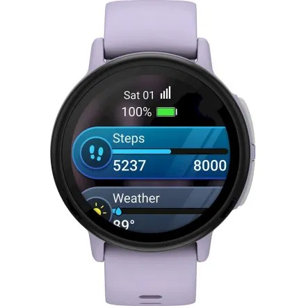 Garmin Bounce 2 Light purple fioletowy smartwatch dla dzieci GPS LTE AMOLED 010-03399-01