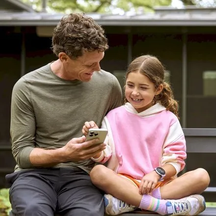 Garmin Bounce 2 Light purple fioletowy smartwatch dla dzieci GPS LTE AMOLED 010-03399-01