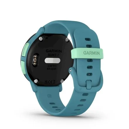 Garmin Bounce 2 Turquoise niebieski smartwatch dla dzieci GPS LTE AMOLED 010-03399-02