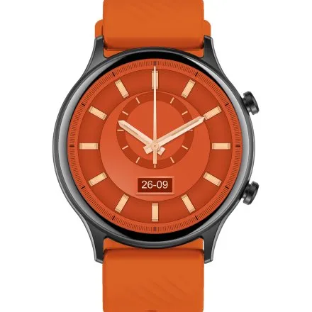 GRAVITY GT19-2 czarno-pomarańczowy smartwatch do rozmów