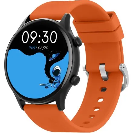 GRAVITY GT19-2 czarno-pomarańczowy smartwatch do rozmów