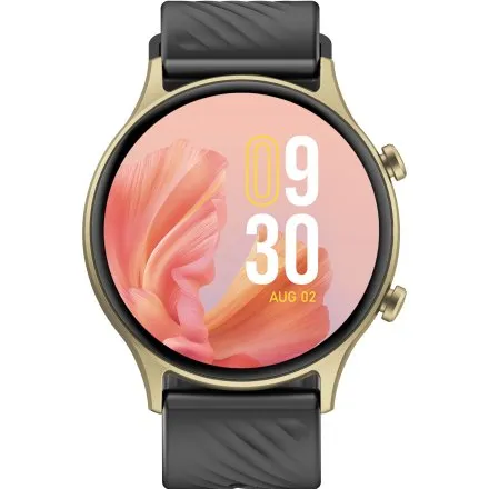 GRAVITY GT19-9 złoty smartwatch do rozmów z białym i czarnym paskiem