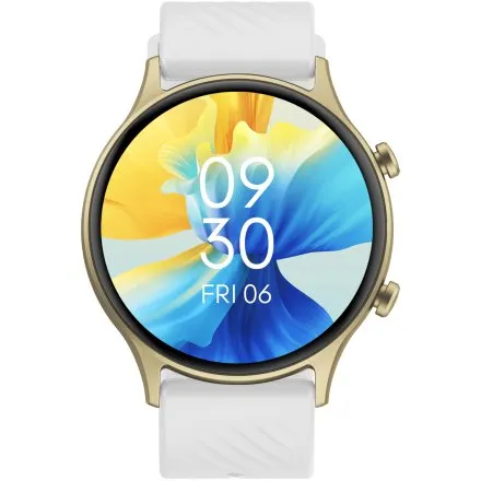 GRAVITY GT19-9 złoty smartwatch do rozmów z białym i czarnym paskiem
