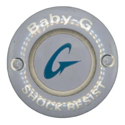 Oryginalne okrągłe pudełko do zegarka CASIO BABY-G puszka z logo