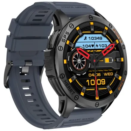 GRAVITY GT24-1 czarno-granatowy smartwatch do rozmów kompas