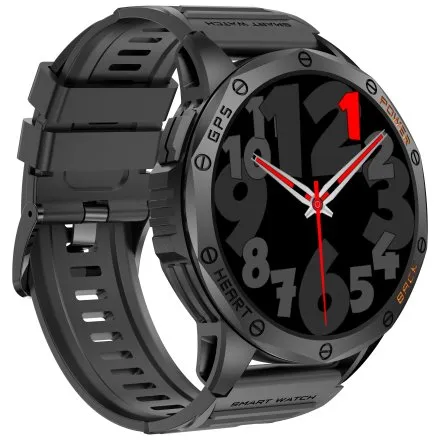 GRAVITY GT24-1 czarno-granatowy smartwatch do rozmów kompas
