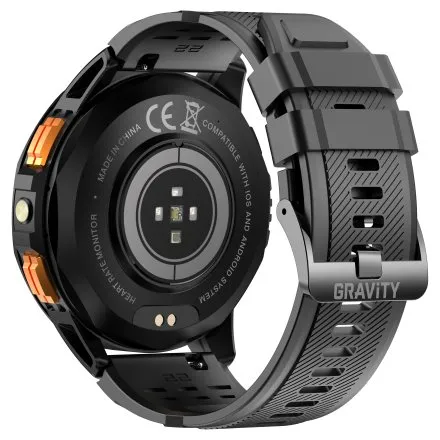 GRAVITY GT24-1 czarno-granatowy smartwatch do rozmów kompas