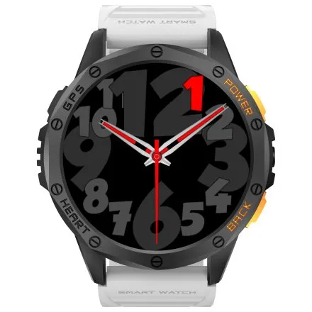 GRAVITY GT24-2 czarno-biały smartwatch do rozmów kompas