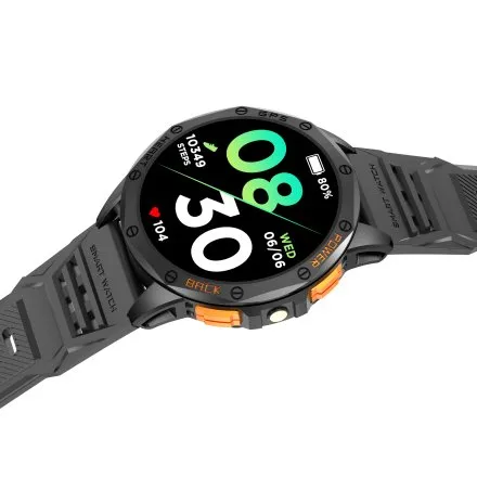 GRAVITY GT24-5 czarno-zielony smartwatch do rozmów kompas