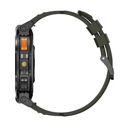 GRAVITY GT23-5 czarno-zielony smartwatch męski do rozmów z latarką